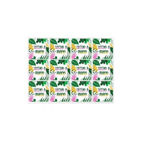 Tropical handmade stickers