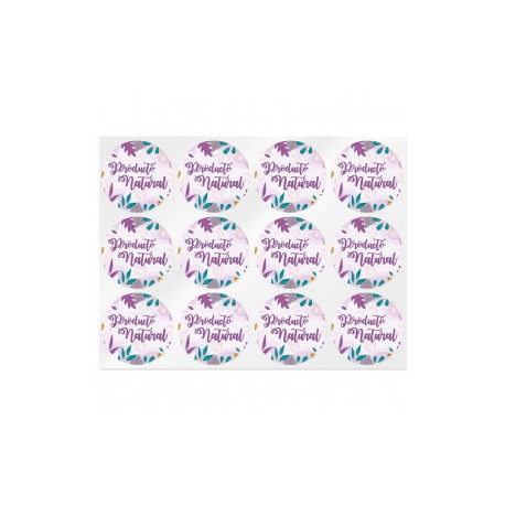 Purple stickers natural product