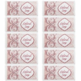 Pink stickers natural soap