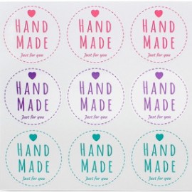 Hand made gift stickers