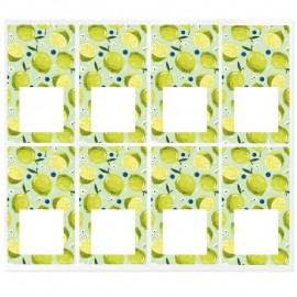 Rectangular citrus stickers