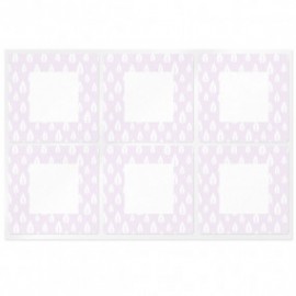 Square lilac stickers with sheets