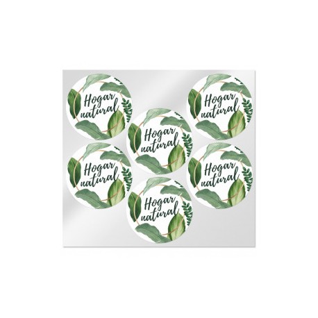 Round stickers natural home