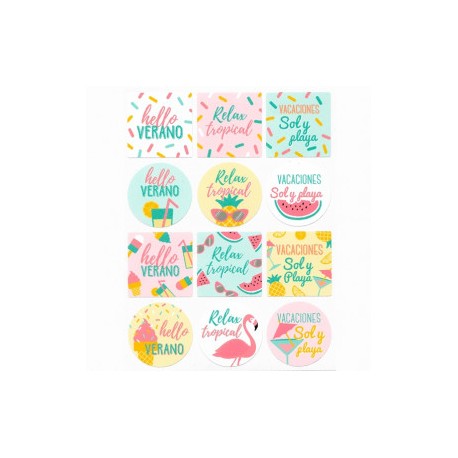 Summer mix stickers