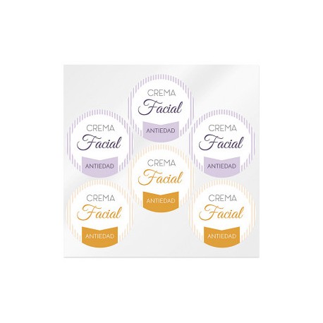 Anti-aging face cream stickers