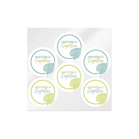 Hair mask stickers