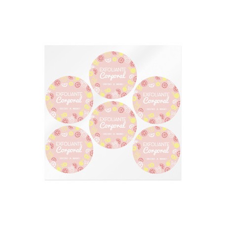 Body scrub stickers