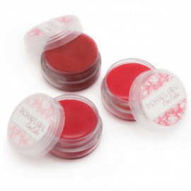 Lip balm stickers with color