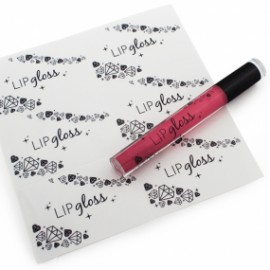 Diamond lip gloss stickers