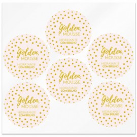 Golden mousse stickers