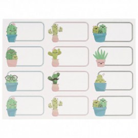 Cactus stickers to write on top