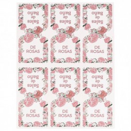 Stickers bag bath salts of roses