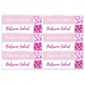 Lip balm stickers