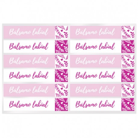 Lip balm stickers